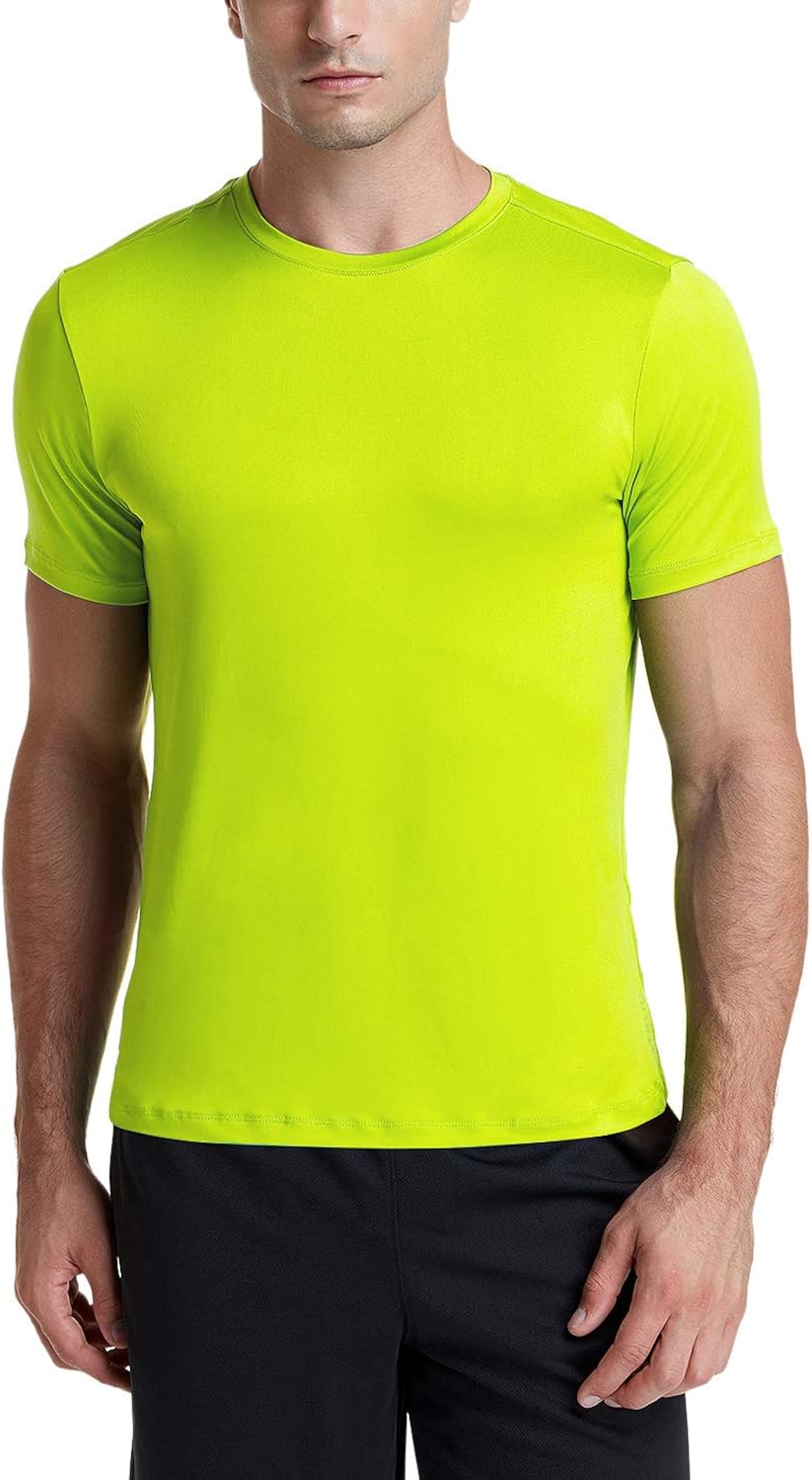 ATHLIO 2 or 3 Pack Men's Workout Running Shirts, Sun Protection Quick Dry Athletic Shirts, Short Sleeve Gym T-Shirts : Clothing