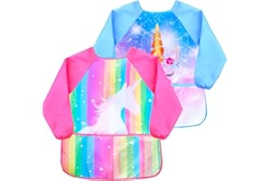 Sylfairy Kids Art Smocks Waterproof Children Art Smock Kids Art Aprons