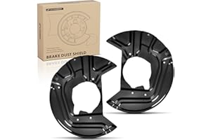 A-Premium Front Driver and Passenger Side Brake Dust Shield Compatible with Select BMW Models - X3 2004-2010 - Replace# 34113
