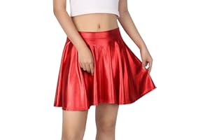 HDE Women's Casual Fashion Flared Pleated A-Line Circle Skater Skirt