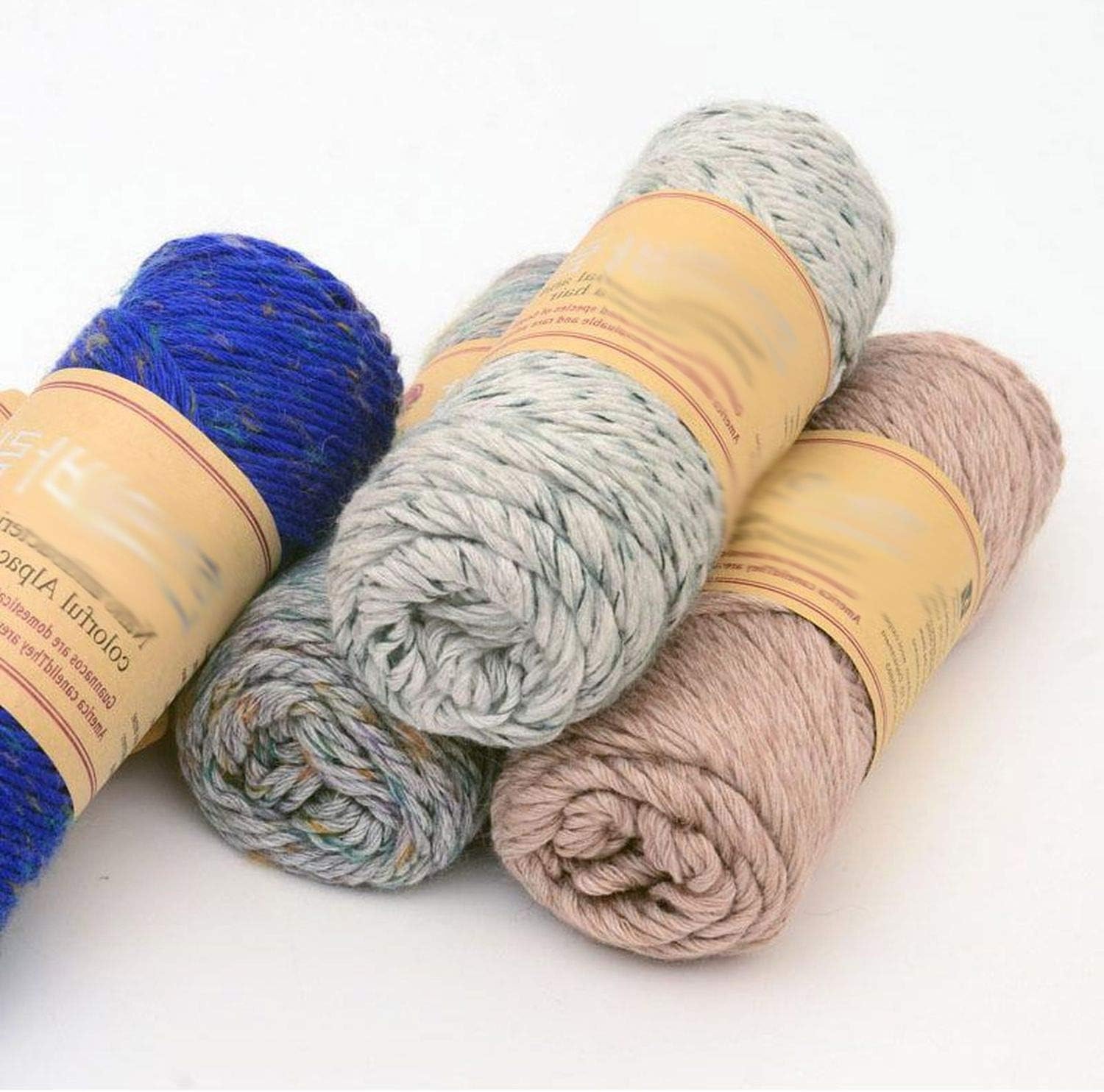 Ovillo de lana gruesa para tejer a mano, 500 g, algodón, N8, talla única: Amazon.es: Hogar