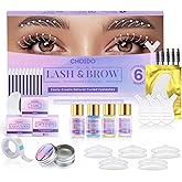 Lash Lift Kit - Eyelash Perm Kit - Eyebrow Lamination Kit, 2 in 1 Professional Eyelash Curling Lash Extension & Eyebrow Lift 