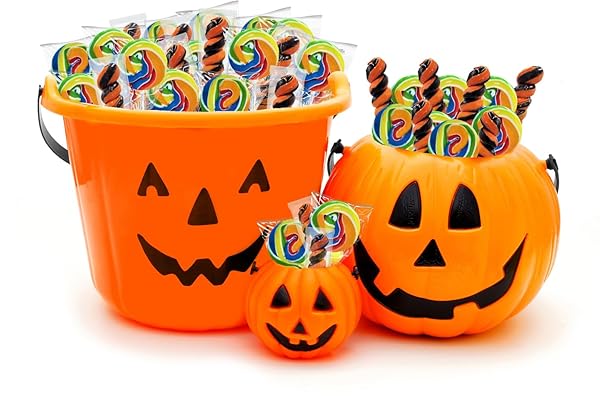 FRUIDLES HALLOWEEN SWIRL VARIETY LOLLIPOP, MIXED FRUIT FLAVOR, INDIVIDUALLY WRAPPED (24-PACK)