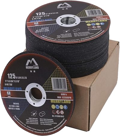 Merryland 125 mm Cutting Disc for Angle Grinder INOX 1.0 mm 50 pcs