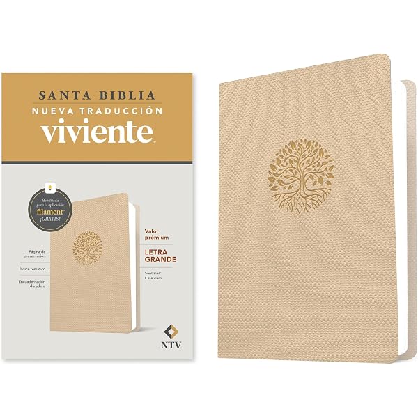 Biblia valor prémium NTV, letra grande con Filament (SentiPiel
