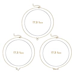 PANTIDE 3Pcs Taurus Zodiac Layer Necklaces for