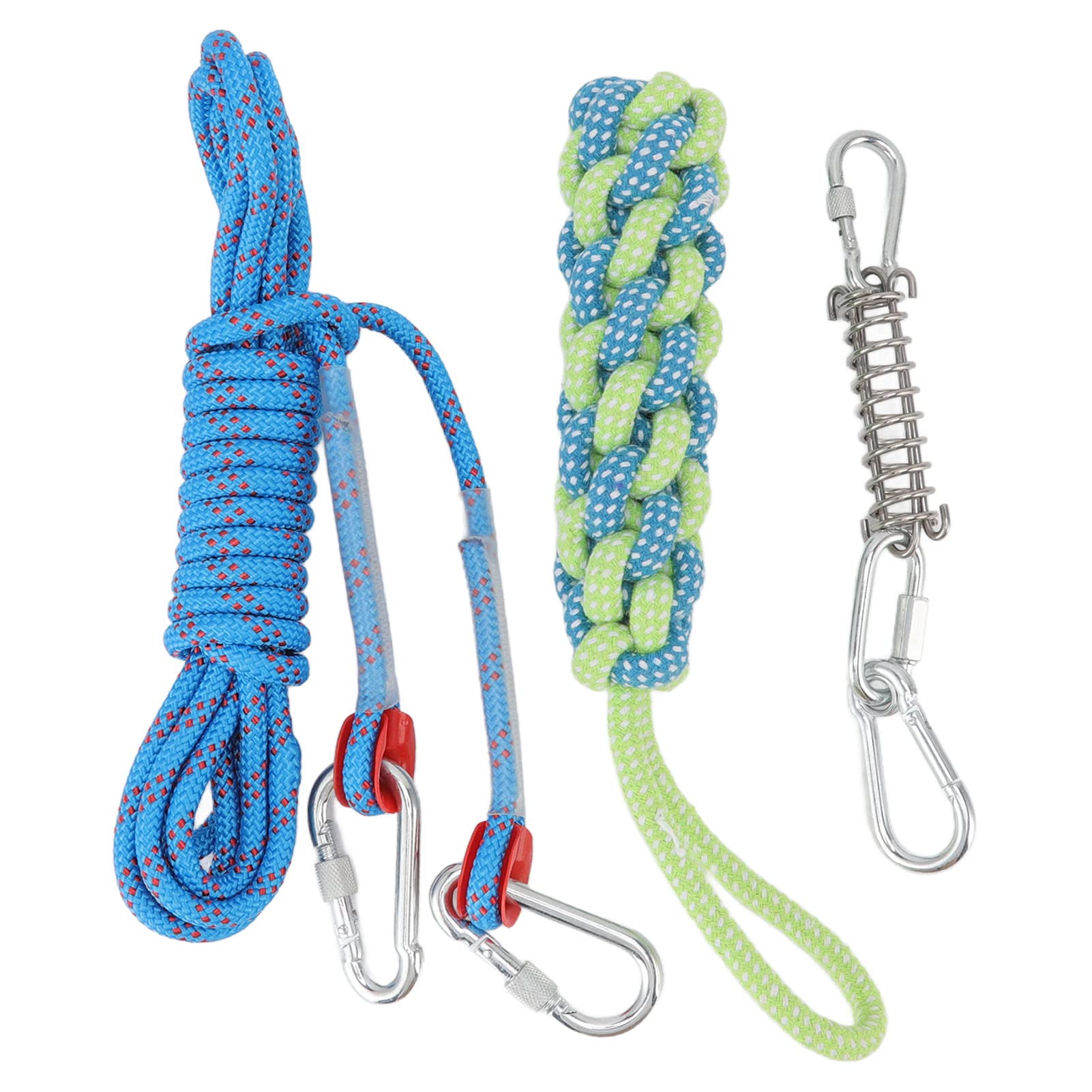 Pssopp Interactive Spring Pole Dog Rope Toy Stainless Steel Spring Rust Protection, Dog Bungee Rope for Outdoor Play Training PadsTraining Pads & Trays