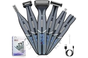 DUMITE Manscape Ball Trimmer for Men,Body& Pubic Hair Trimmer and Groin Hair Shaver for Women & Men Pubic Hair, Private Area, Legs, Eyebrow,Face, Nose, Eyebrow, Body Hair Removal IPX5 Waterproof LED Display