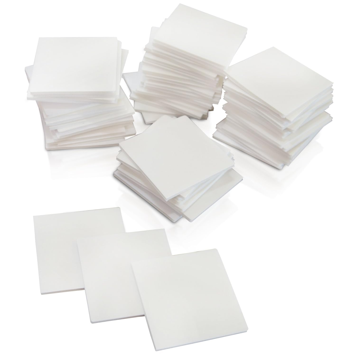 XFasten Double Sided Adhesive Mounting Squares, 1 Inch, Pack of 80