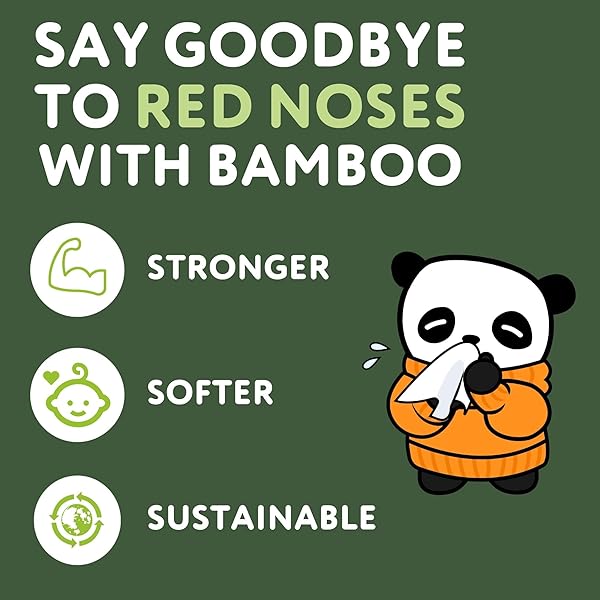 THE CHEEKY PANDA BAMBOO FACIAL TISSUES BOXES | FLAT TISSUE BOX (80 TISSUES PER BOX) | SOFT 3 PLY BAMBOO TISSUE PAPER