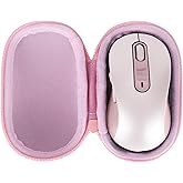Lebakort Storage Case Compatible with Logitech Signature M650 L / M550 L Full Size Mouse (Rose Case)