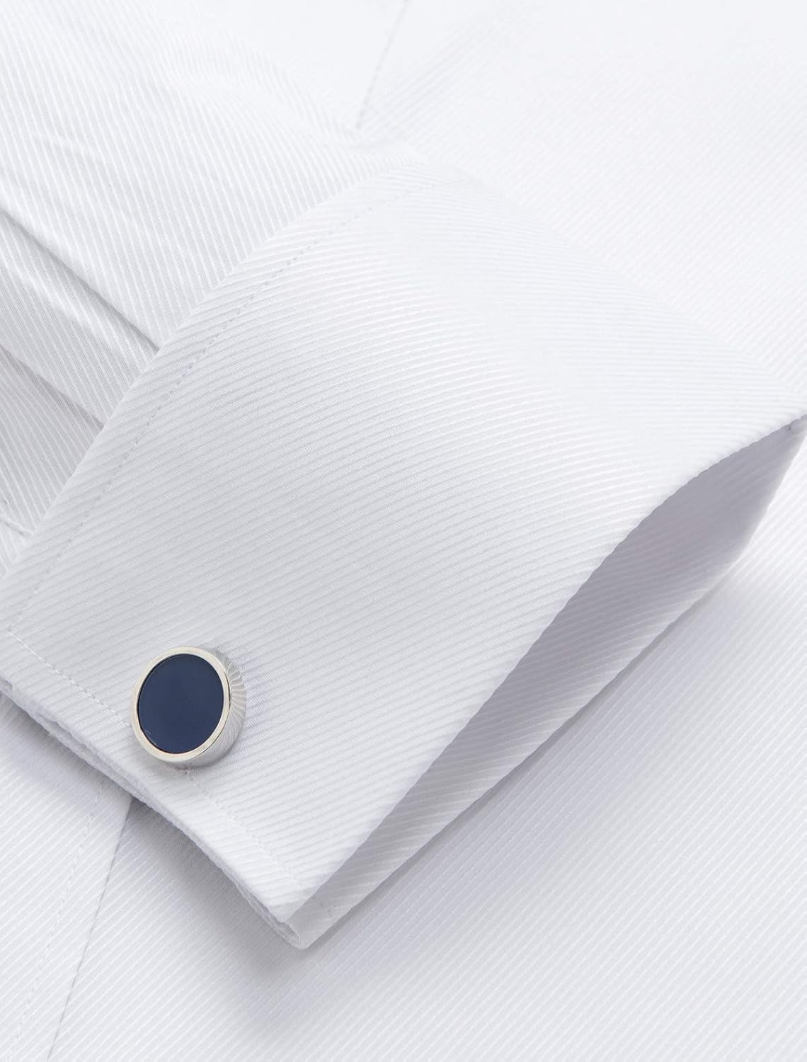 Alimens & Gentle French Cuff Regular Fit Dress Shirts (Cufflink Included): Clothing