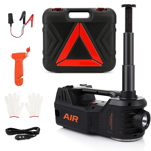 FEANISIFEI Electric Car Jack 5 Ton 12V Floor Jack with Inflator Pump ...