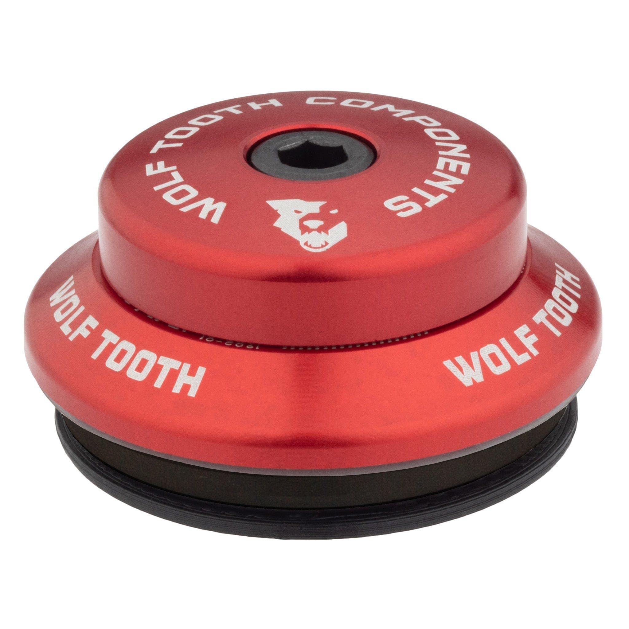 Wolf Tooth Performance IS41/28.6 Upper Headset 7mm Stack Red | Lightweight Aluminium Headset Stainless Steel Bearings Wide Colour Range