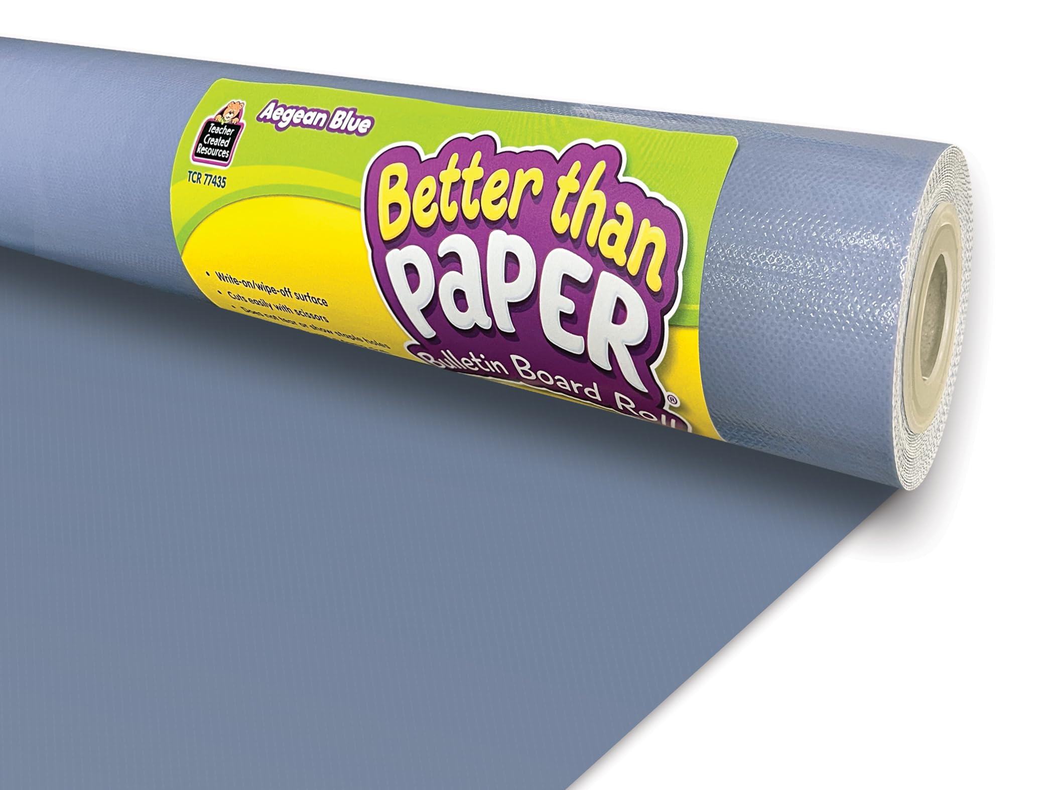 Photo 1 of (1 ROLL) Teacher Created Resources Aegean Blue Better Than Paper Bulletin Board Roll 