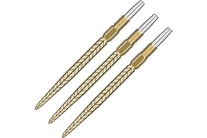 TARGET Darts Swiss Point Dart Points, RVE (3 Pack Set of Tips) 26MM/30MM/35MM/40MM – Gold/Silver/Black | Change Dart Points, Swiss Storm Points, Professional Darts Accessories
