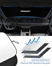 2025 Upgrade Front Windshield Sunshade fit for Ford