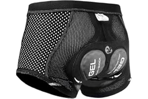 X-TIGER Men's Cycling Underwear Shorts 5D Padded Gel,MTB Biking Shorts Pants with Breathable,Adsorbent Design