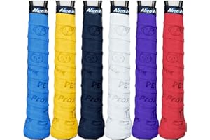 Alien Pros Tennis Racket Grip Tape (6 Grips) – Precut and Dry Feel Tennis Grip – Designer Tennis Overgrip Grip Tape Tennis Ra
