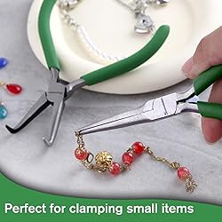 SPEEDWOX 2PCS Mini Bent Needle Nose Pliers With