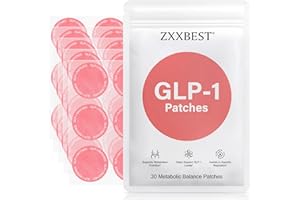 ZXXBEST GLP-1 Patches, Ingredients, L Glutamine, Berberine, Chromium, Pomegranate and Cinnamon | Parches GLP1 Patch - Easy to use, One Pack - 30 Count
