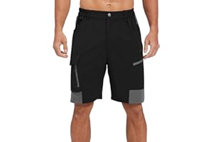 EZRUN Men's Hiking Cargo Shorts Quick Dry Golf Outdoor Work Tactical Shorts with Multi Pocket for Fishing Travel