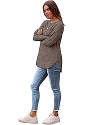 Saloogoe Womens Fall Tops Long Sleeve Maternity