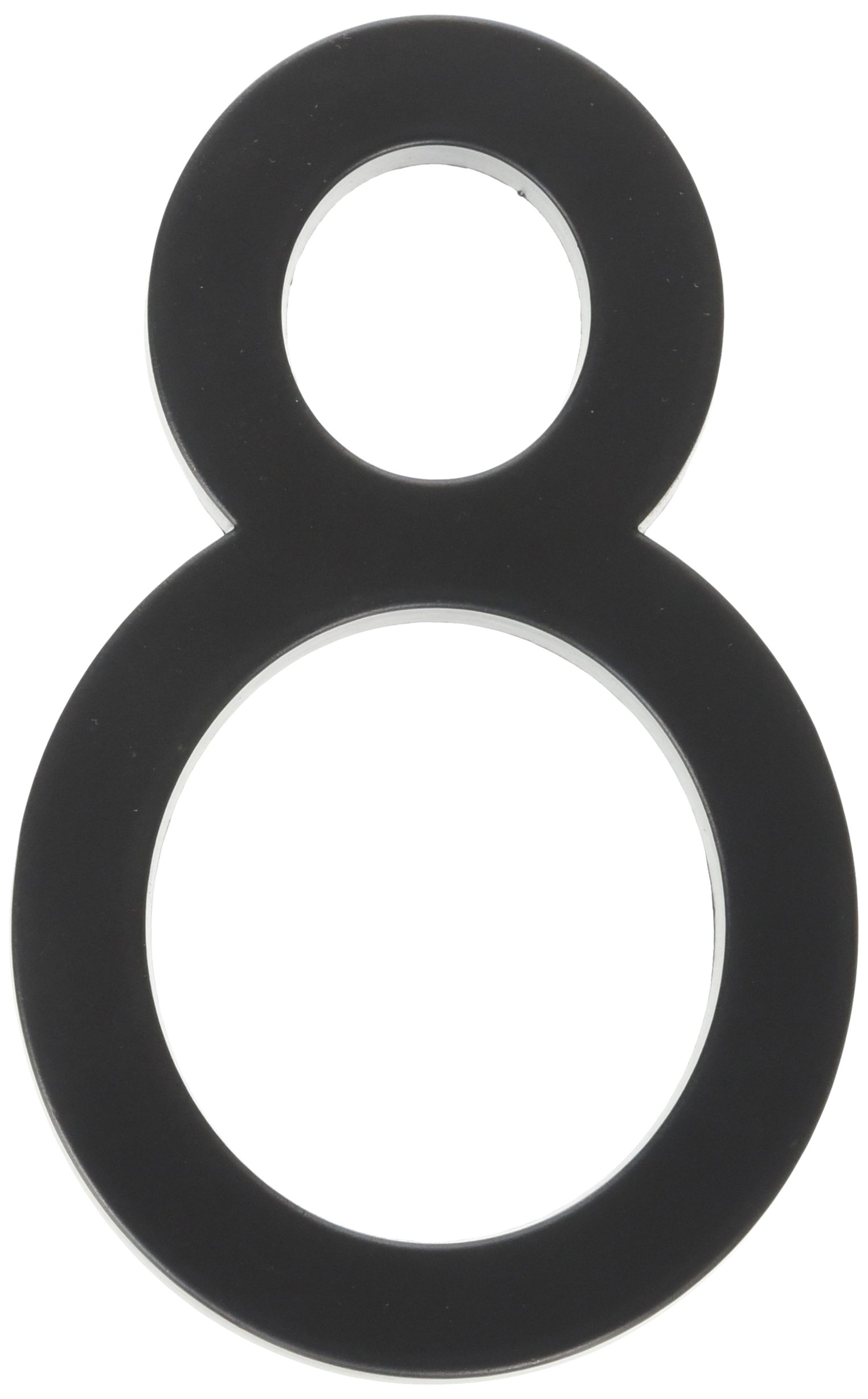 Hy-Ko Products FM-6/8 Floating House Number 8 (EIGHT) 6" High Black