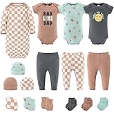 The Peanutshell Baby Layette Gift Set for Boys - 16 Piece New Born Gift Set, Baby Clothes & Newborn Essentials Must Haves - Newborn Clothes 0-3 Months - Skater Boy