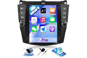 SIXWIN Android Car Stereo for Honda Accord 7th 2004-2007 9.7 Inch Touch Screen Car Radio with Wireless Carplay Android Auto Mirror Link GPS Navigation Bluetooth FM WiFi HiFi Backup Camera MIC