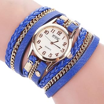 Reloj de Pulsera de Anillo de cordón Tejido de Correa de ...