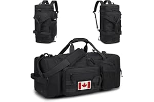 TONRUYN 3 in 1 Tactical Gym Bag Backpack for Men 40-45L Expandable Travel Duffle Bag for Women Large Military Sport Duffel Ba