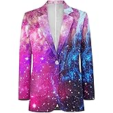 Dremagia Blazer for Men Regular Fit Suit Jacket Sport Coats with Pocket One Button Formal Dress Jacket