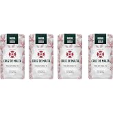 Cruz de Malta Yerba Mate Loose Leaf Tea 2.2Lb - 1Kg - Pack of 4 | Large leaf, low dust for a smoother traditional mate. U.S. retail packaging
