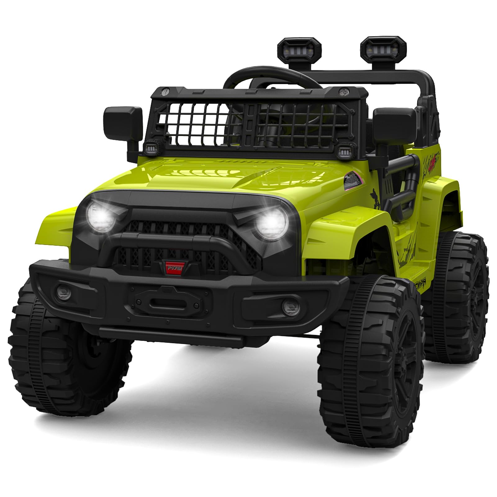 Hetoy Ride on Truck Car, 12V Kids Electric Vehicles with Remote Control Spring Suspension, LED Lights, Bluetooth, 3 Speeds Image Hetoy Ride on Truck Car, 12V Kids Electric Vehicles with Remote Control Spring Suspension, LED Lights, Bluetooth, 3 Speeds Image