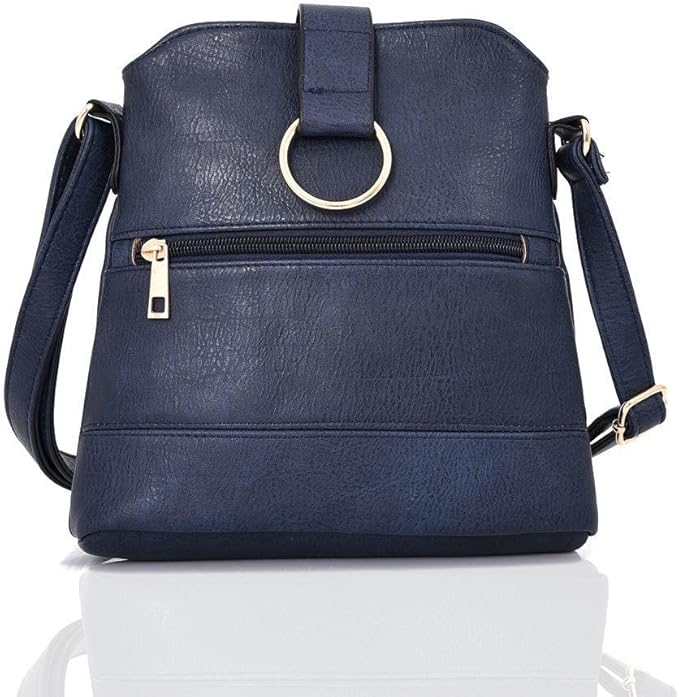 navy blue bucket bag