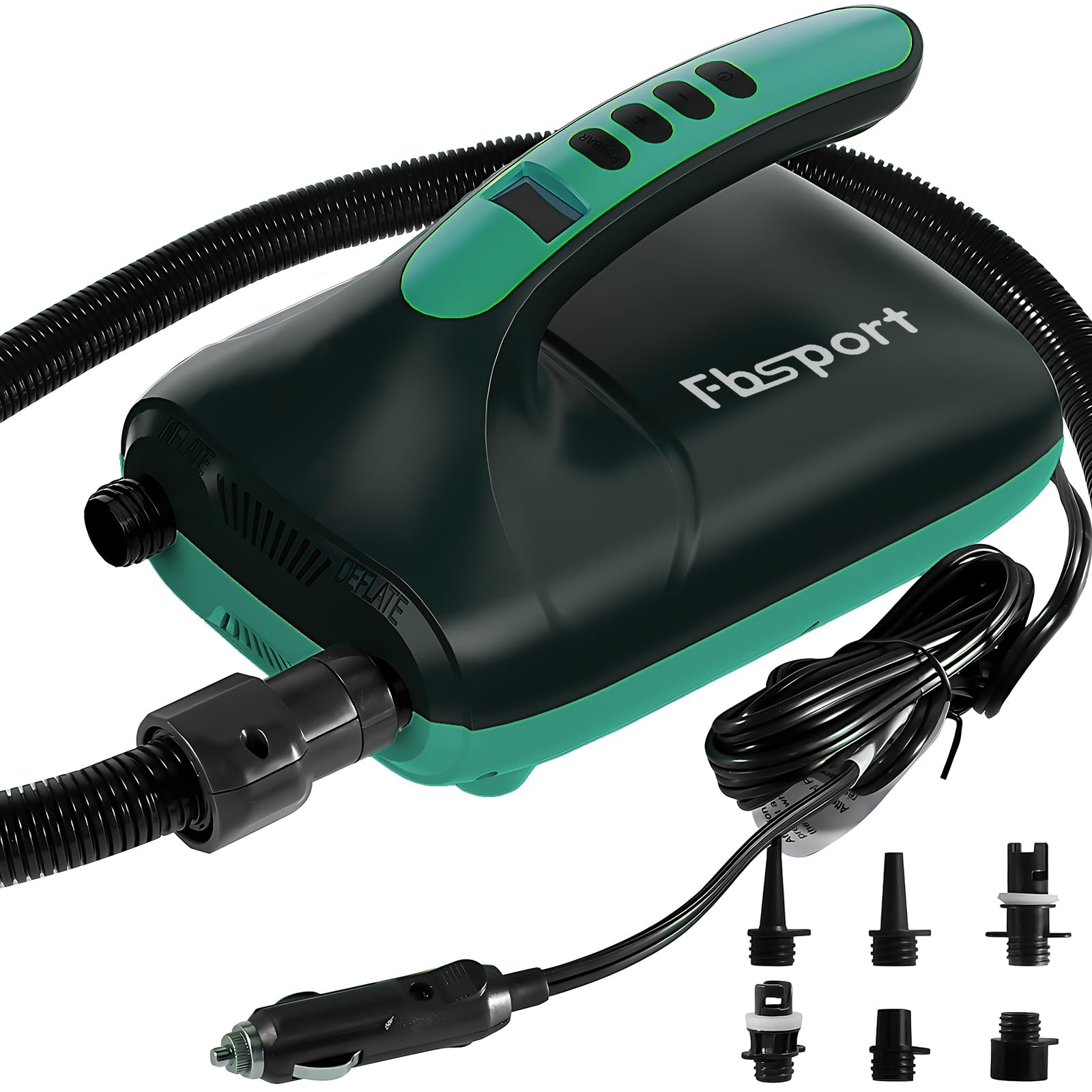 Photo 1 of 20PSI High Pressure SUP Vehicle Electric Air Pump, Inflation Paddle Board Pump for Stand Up Paddle Boards, Inflation & Deflation Function Quick Air Inflator for Paddleboards
