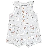 Harry Potter Baby Henley Romper Newborn to Infant Sizes (Newborn - 24 Months)