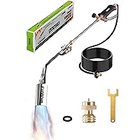 ETOOLAB Propane Torch Weed Burner - 1,800,000 BTU High Output Weed Torch with 9.8FT Hose and Self Igniter for Weeding,Flame B