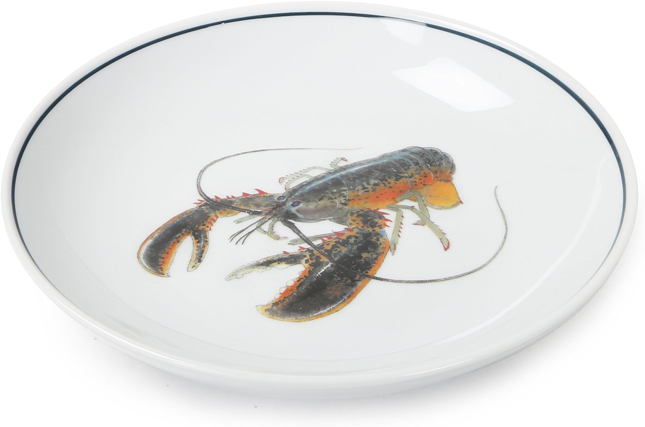 Jersey Pottery Seaflower Salad Bowl 19cm - American Lobster