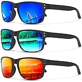 KALIYADI Polarized Sunglasses for Men and Women Vintage Style Sun Glasses for Fishing Running Driving with UV Protection
