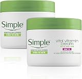Simple Vital Vitamin Day Cream 50ml Pack of 2 – Sensitive Skin Friendly