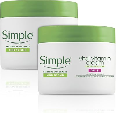Simple Vital Vitamin Day Cream 50ml Pack of 2 – Sensitive Skin Friendly
