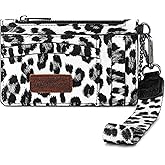 Montana West X Wrangler Credit Card Holders Keychain Wallet Wristlet Small Women's Wallet Slim Card Wallets Ladies Female Cards & ID Cases with Coin Purse