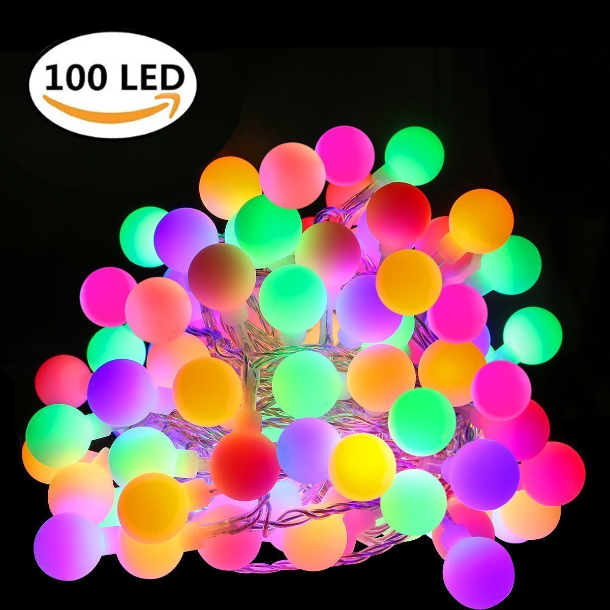 40LED Festival Cotton Lighting String lights Battery-Operated Hanging Fairy Lights for Outdoor Garden Landscape Weeding Party Club (Colorful))
