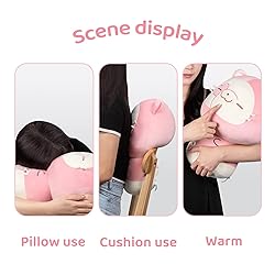 Mewaii 14” Mushroom Plush, Cute Cat Plush Pillow