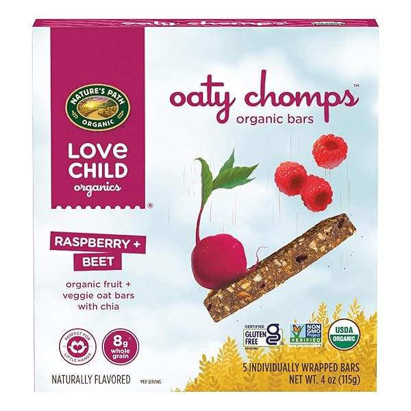 LOVE CHILD ORGANICS OATY CHOMPS RASPBERRY + BEET...