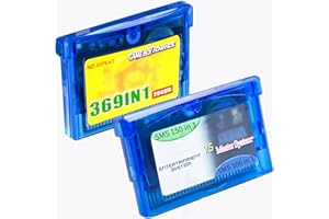 Awaiymi 2Pcs Classic Game Cartridge ,369 in 1 Game and NES 150+SMS 106 in 1 Game ,Compatible with GBA, GBASP, GBM, NDS, and NDSL Game Consoles