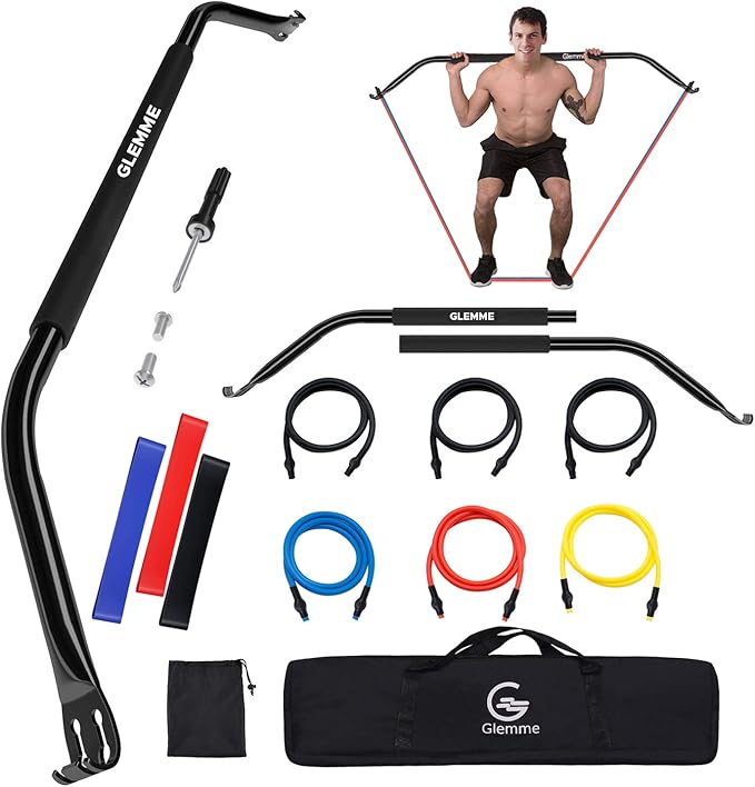Glemme Bow Portable Home Gym Resistance Bands, Fitness