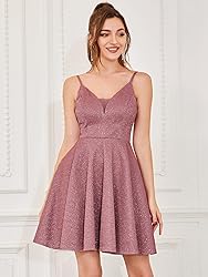 Ever-Pretty Women's Summer Dresses Glitter V Neck